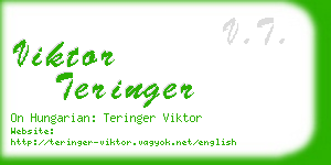 viktor teringer business card